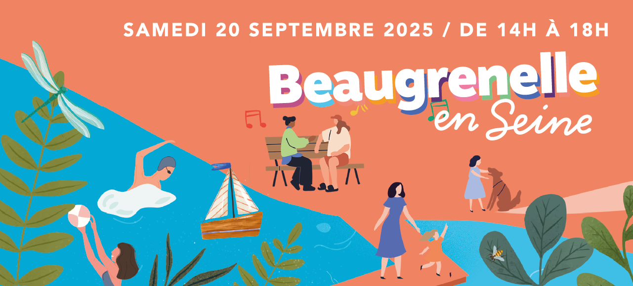 Affiche de Beaugrenelle en Fête sur le thème de la Seine en 2025