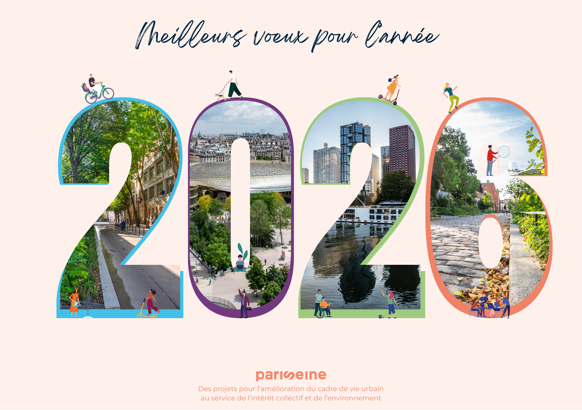 Carte de voeux PariSeine 2026